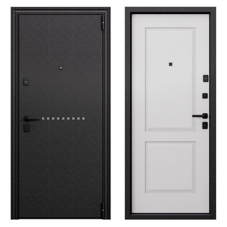 Дверь входная Torex Крафт Дуал правая кт белый - черный шелк 950х2050 мм скетчбук а4 40л мухоморы 120г м2 обложка крафт картон евроспираль