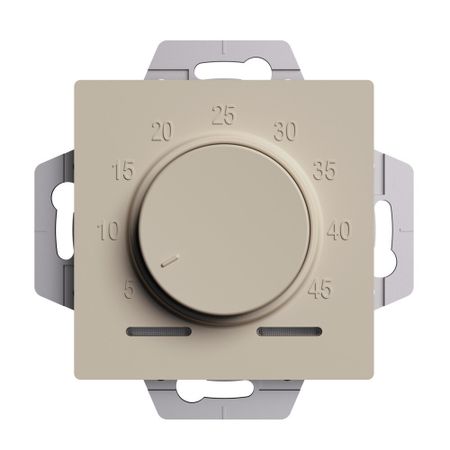 Терморегулятор для теплого пола Systeme Electric AtlasDesign встраиваемый песочный (ATN001235) умный термостат для теплого пола bseed zigbee