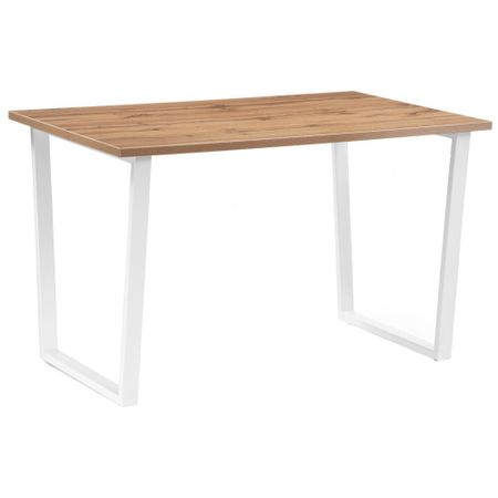 Стол кухонный прямоугольный 1,4х0,8 м дуб вотан/белый Лота Лофт (489651)