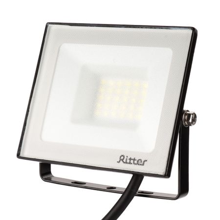 Прожектор светодиодный Ritter Profi 2700К 30 Вт IP65 черный прожектор светодиодный ritter profi 230в 30вт 6500к 3000лм ip65