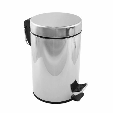 Ведро для мусора Fora с крышкой 12 л металл хром с педалью 4 шт крышка стержня клапана для автомобильных шин авто внешние аксессуары для chery fulwin qq tiggo 3 5 fora t11 a1 a3 a5 amulet m11 авто гаджеты
