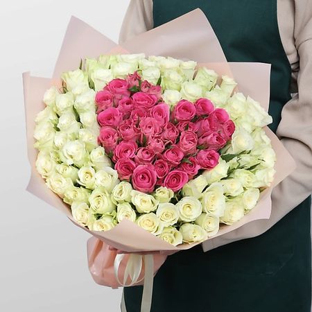 Букет живых цветов STUDIO FLORISTIC Букет роз Кения «Нежное признание»