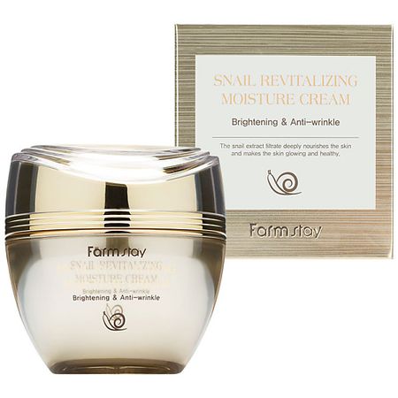 Крем для лица FARMSTAY Крем для лица Восстанавливающий с муцином улитки Snail Revitalizing Moisture Cream