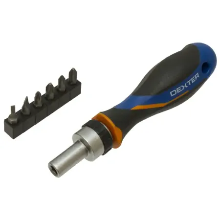Отвёртка со сменными насадками Dexter 6 шт. vibratite отвертки биты  ованадиевая   1 шт fd4 fd5 5 fd7