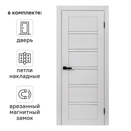 Дверь межкомнатная со стеклом Легда-28 70x200 см полипропилен цвет серое дерево с замком и петлями магнит на холодильник eqjjypoc дерево жизни стеклянный