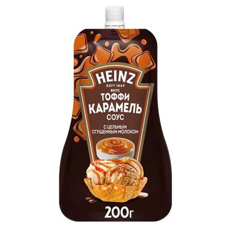 Соус Heinz тоффи карамель дойпак 200 г