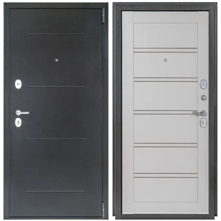 Дверь входная металлическая Легда 28 88x205 см правая серое дерево