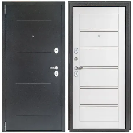 Дверь входная металлическая Легда 28 98x205 см левая белое дерево