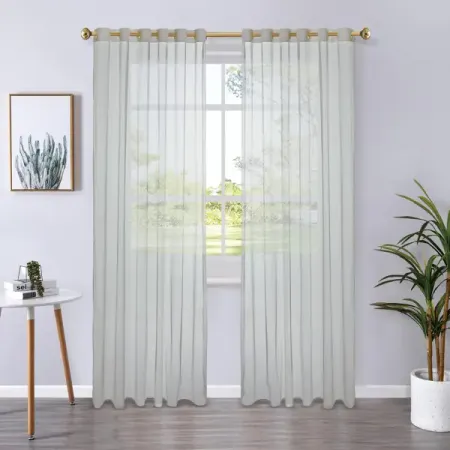 Тюль на ленте Palu 140x260 см цвет светло-серый Smoke 6 штора тюлевая на шт ленте pikamo сетка 300х280см молочная арт сw3629v70008