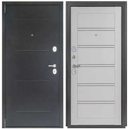 Дверь входная металлическая Легда 28 98x205 см левая серое дерево