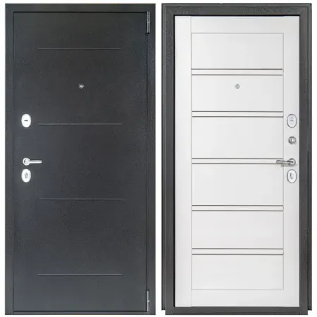 Дверь входная металлическая Легда 28 98x205 см правая белое дерево