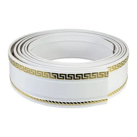 Бленда Тесей пластик 7 м цвет белый/золото текстовыделитель pentel twin checker двухсторонний жёлтый салатовый