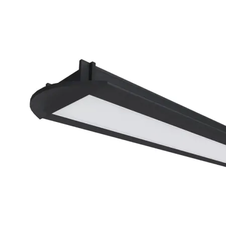 Профиль Apeyron для светодиодной ленты алюминиевый 10 мм 2 м встраиваемый цвет черный