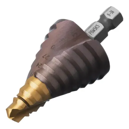 Сверло ступенчатое по металлу Denzel 723615 9-36 мм