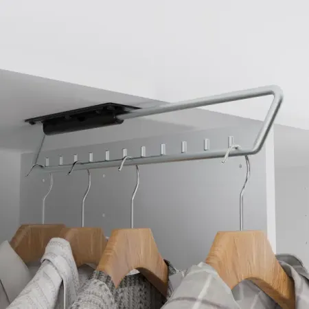 Штанга для одежды выдвижная 35.3x5x6.15 см металл цвет черный руководство по созданию одежды для кукол nbyinto