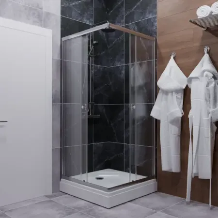 Душевая ширма Анхель Тритон квадратная 90x90x185см цвет профиля хром раздвижная стекло 4мм прозрачное емкость квадратная evle floral 3 7 л