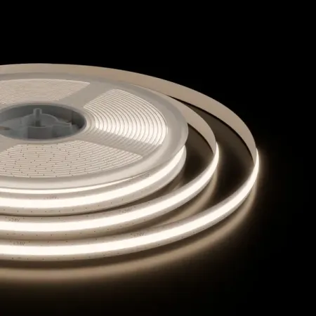Светодиодная лента для контурной подсветки Apeyron LED COB 24В 8мм 5м 10Вт/м 528диод/м 700лм/м 4000К нейтральный свет источник питания tpro show для световых эффектов