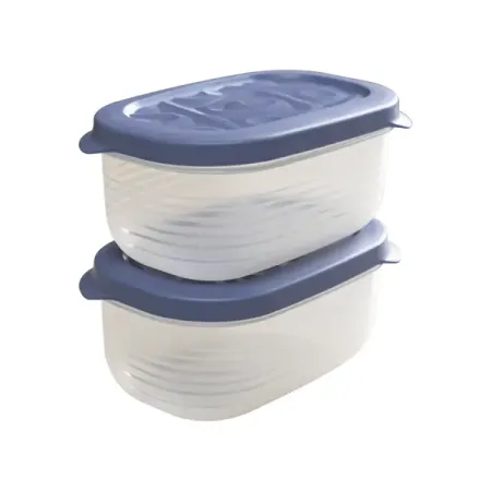 Контейнер для пищевых продуктов Флексо 650 мл полипропилен синий 2 шт. 50 100 шт вакуумные пакеты для пищевых продуктов