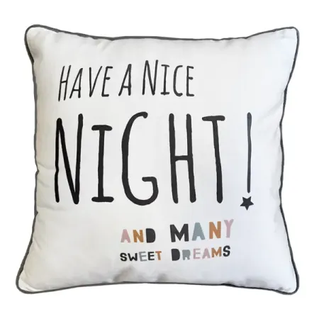 Декоративная подушка Seasons Ночь 40x40 см цвет белый