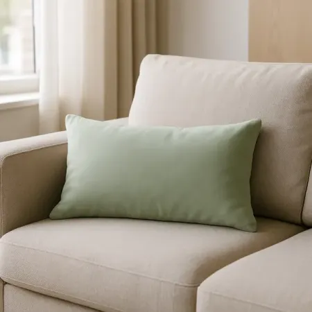 Декоративная подушка Ламия 30x50 см цвет серо-зеленый льняная декоративная наволочка 30x50 40x60