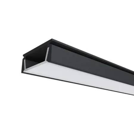 Профиль П-образный Apeyron для светодиодной ленты алюминиевый 10 мм 1 м накладной цвет черный