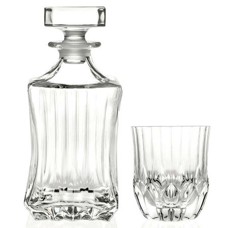 Набор для виски Rcr adagio 7 предметов стеклянный графин для виски в форме мопса