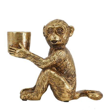 Подсвечник в руках обезъяны Glasar 16х7х13 см