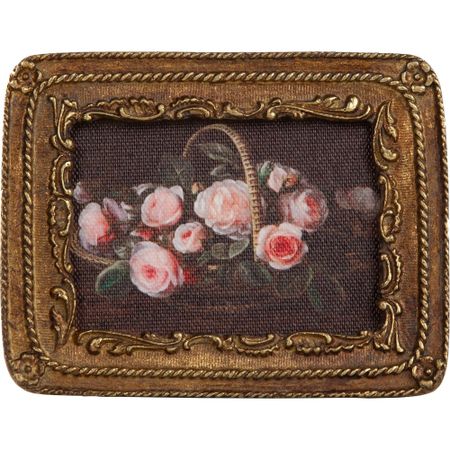 Картина горизонтальная Glasar цветы, масло 9х2х12 см для творчества три кота картина из серпантина лапочка