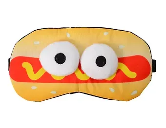 Маска для сна Хот-Дог с объемными глазками (плюш) (пакет) (12-37132-202505-S59) (Lafilaf)