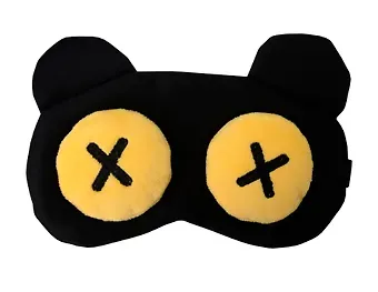 Маска для сна Мордочка с объемными глазами крестиками (плюш) (пакет) (12-37132-202505-S47) (Lafilaf)