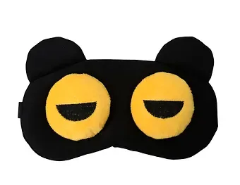 Маска для сна Мордочка с объемными прищуренными глазами (плюш) (пакет) (12-37132-202505-S50) (Lafilaf)