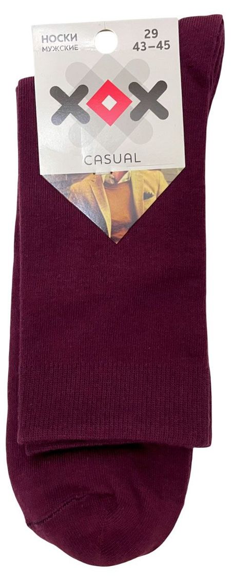 Носки мужские ХОХ однотонные слива, р 29