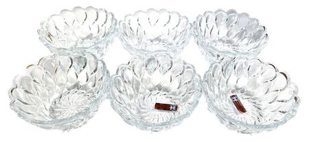 Набор салатников Isfahan Glass Florence стеклянные, 300 мл х 6 шт