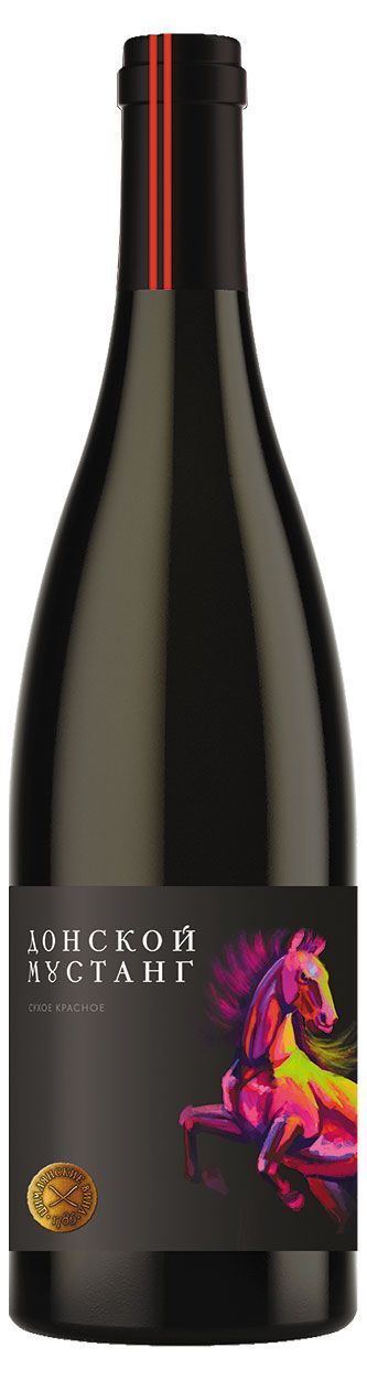 Вино Донской мустанг сухое красное Россия, 0,75 л
