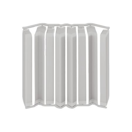 Накладка для прямоугольного плинтуса Идеал Дюра 80 мм светло-серая (8 шт.)