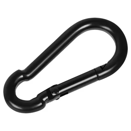 Карабин усиленный DIN 5299 5x50 мм цвет черный матовый карабин пружинный 8х80мм усиленный нержавеющая   1шт