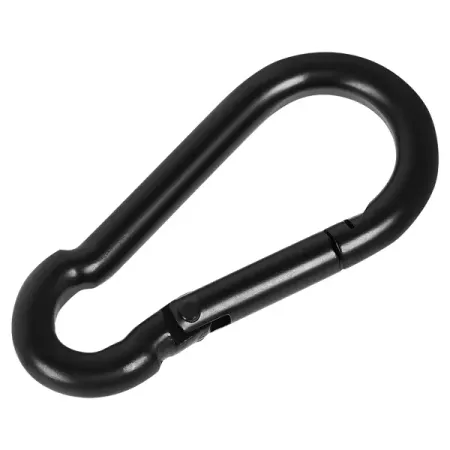 Карабин усиленный DIN 5299 6x60 мм цвет черный матовый карабин пружинный 8х80мм усиленный нержавеющая 1шт