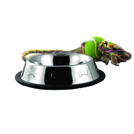 Миска для животных Foxie bone металл 1,5 л аньес де лестрад кошки или собаки