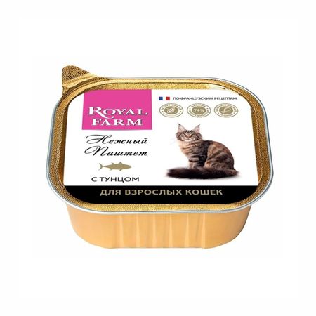 Корм для кошек ROYAL FARM паштет тунец 100 г