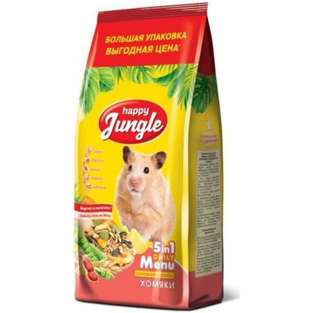 Корм для грызунов Happy Jungle для хомяков 900 г