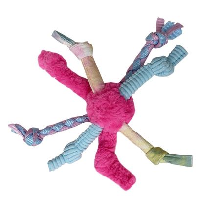 Игрушка для собак CHOMPER мяч-узел с веревкой L для карточек картхолдер кролик розовый карабин плюш 9х15 12 dongjin d2