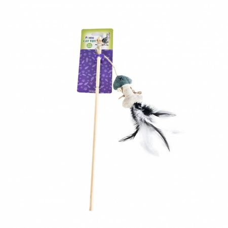 Игрушка кошачья Foxie дразнилка рыбка с пером юрий михайлович большаков ловись рыбка