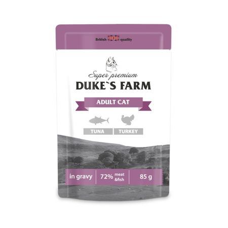Корм для кошек DUKE`S FARM тунец и индейка 85 г