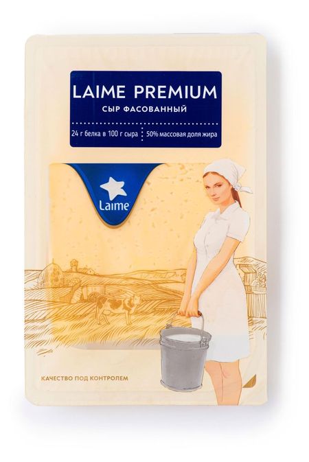 Сыр Laime Premium нарезка 50% БЗМЖ, 125 г