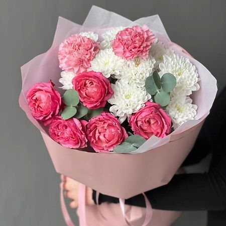 Букет живых цветов ДАРИ ЦВЕТЫ Букет «Ягодный зефир» зефир шармэль с кофейным вкусом 250 г