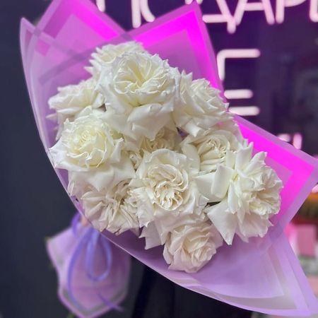 Букет живых цветов ДАРИ ЦВЕТЫ Моно из пышных белых роз gxivision s1m03 моно ная веб камера