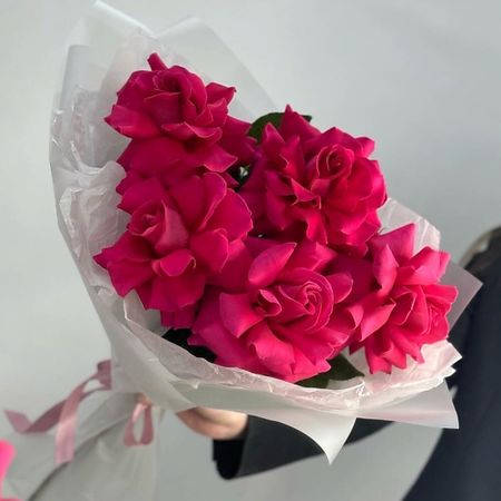 Букет живых цветов ДАРИ ЦВЕТЫ Букет французских роз букет живых ов дари ы букет 11 французских роз с зеленью