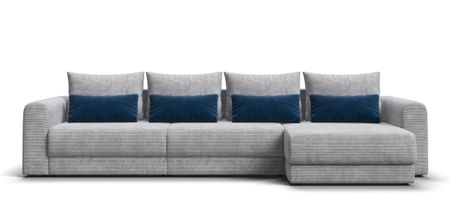 Модульный угловой диван РИЧМОНД MODOOL MAX Вельвет CORD серый