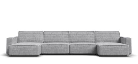 П-образный диван BOSS SOFT MODOOL Вельвет CORD серый