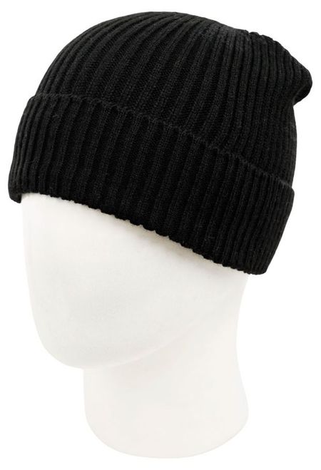 Шапка мужская Fishka черная, р. 56-58